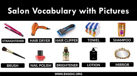 salon related words.